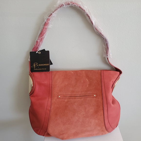 b. makowsky Handbags - 💥NEW! B. Makowsky Giamma Leather Suede Purse